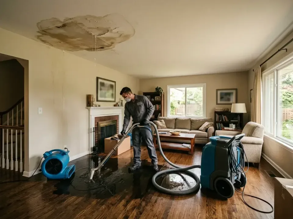 attic-pipe-burst-ceiling-drip-008 — frequently asked questions, Water Damage Restoration & Carpet Care in Grandview Heights,…